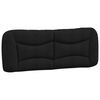 vidaXL Cadre de lit sans matelas Hvar noir 140x190 cm tissu