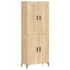 vidaXL Buffet haut Ch&ecirc;ne sonoma 69,5x34x180 cm Bois d'ing&eacute;nierie