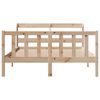 vidaXL Cadre de lit sans matelas 140x190 cm bois de pin massif