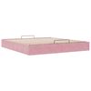 VidaXL Cadre de lit ottoman sans matelas rose 180x200 cm velours