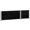 vidaXL Colliers de palette 2 pcs noir 100x50 cm bois de pin solide
