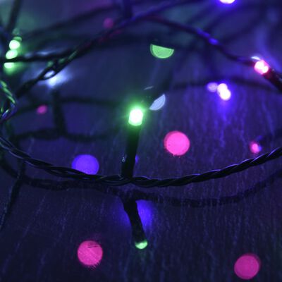 vidaXL Guirlande LED avec 300 LED Multicolore pastel 30 m PVC