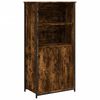 vidaXL Buffet haut ch&ecirc;ne fum&eacute; 62x36x121,5 cm bois d'ing&eacute;nierie