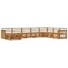 vidaXL Ensemble de canap&eacute;s d'ext&eacute;rieur 8 pc Naturel
