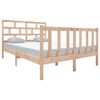 vidaXL Cadre de lit sans matelas bois massif 140x190 cm