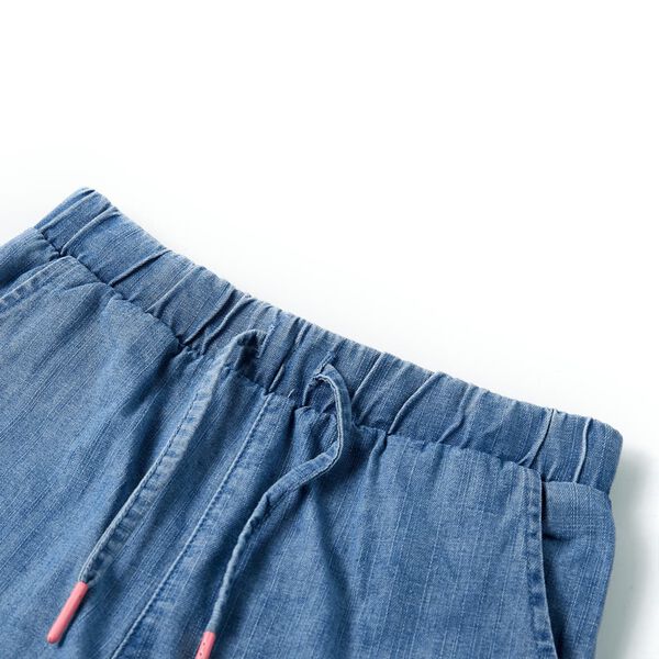 Short pour enfants bleu denim 140