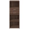 vidaXL Buffet haut chêne marron 45x42,5x124 cm bois d'ingénierie