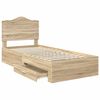 vidaXL Cadre de lit Chêne Sonoma 75 x 190 cm Bois d'ingénierie