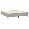 vidaXL Sommier &agrave; lattes de lit avec matelas Gris clair 180x200cm Tissu