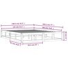 vidaXL Cadre de lit sans matelas 135x190 cm bois massif