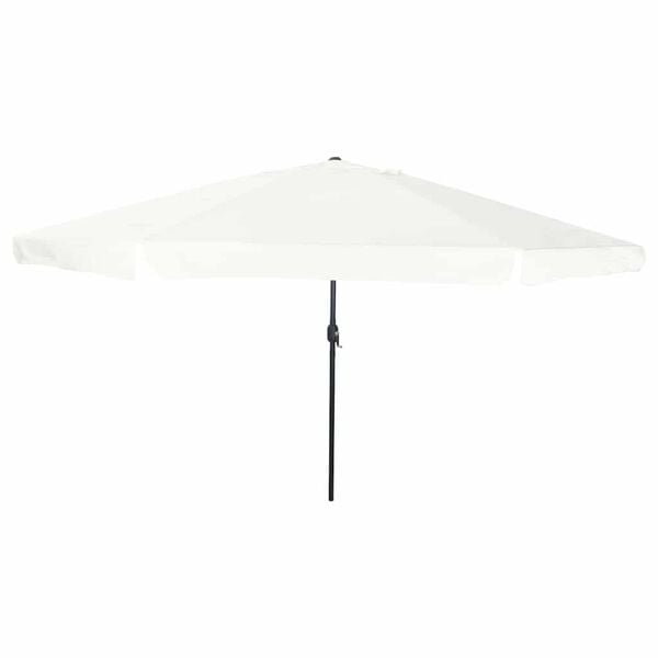 vidaXL Parasol de jardin Blanc et Noir 395 x 395 x 245 cm