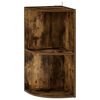 vidaXL &Eacute;tag&egrave;re d'angle 2 niveaux 31,5 x 31 x 66 cm Bois d'ing&eacute;nierie