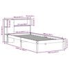 vidaXL Lit biblioth&egrave;que sans matelas 100x200 cm bois massif de pin