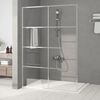 vidaXL Paroi de douche Argent&eacute; 140x195 cm Verre ESG transparent