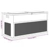 vidaXL Bo&icirc;te de rangement de jardin 320 L Anthracite