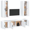 vidaXL Ensemble de meubles TV 5 pcs Blanc Bois d'ingénierie