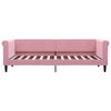 vidaXL Lit de jour avec gigogne sans matelas rose 80x200 cm