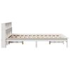 vidaXL Cadre de lit sans matelas blanc 140x200 cm bois de pin massif