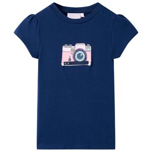 T-shirt pour enfants bleu marine 116