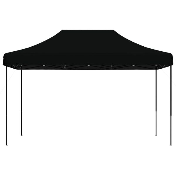vidaXL Tente de r&eacute;ception pliable escamotable noir 440x292x315 cm