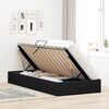 vidaXL Lit de Rangement avec stockage Noir 90 x 200 cm Velours