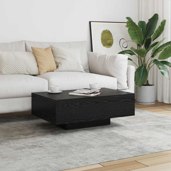 vidaXL Table basse Ch&ecirc;ne noir 85 x 55 x 31 cm