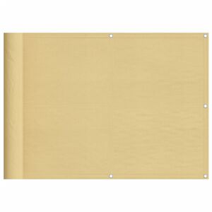 vidaXL &Eacute;cran de balcon sable 75x300 cm 100% polyester oxford