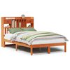 vidaXL Lit biblioth&egrave;que sans matelas cire marron 120x190cm pin massif