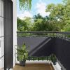 vidaXL &Eacute;cran de balcon Anthracite 75 x 200 cm Oxford alu enduit de PU