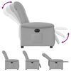 vidaXL Fauteuil inclinable &eacute;lectrique gris nuage tissu