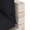 vidaXL Canap&eacute; palette de jardin 2 places et coussins pin&egrave;de