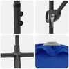 vidaXL Parasol cantilever de jardin bleu azur 372 x 198 x 243 cm