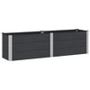 vidaXL Jardini&egrave;re sur&eacute;lev&eacute;e Noir 200 x 50 x 54 cm WPC et Aluminium