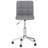vidaXL Chaises pivotantes &agrave; manger lot de 2 Gris clair Tissu