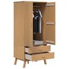 vidaXL Garde-robe OLDEN marron 76,5x53x172 cm bois massif de pin