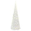 vidaXL Sapin de No&euml;l artificiel escamotable 50 LED blanc 120 cm
