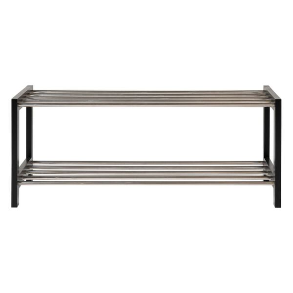 House Nordic &Eacute;tag&egrave;re &agrave; chaussures Kaia M&eacute;tal Noir