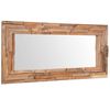 vidaXL Miroir décoratif Teck 120x60 cm Rectangulaire