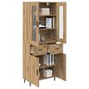 vidaXL Haut Armoire 2 pcs Ch&ecirc;ne artisanal Bois d'ing&eacute;nierie