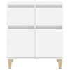 vidaXL Buffet Blanc brillant 60x35x70 cm Bois d'ing&eacute;nierie