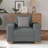 vidaXL Fauteuil Gris fonc&eacute; 60 cm Tissu