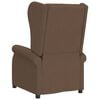 vidaXL Fauteuil inclinable &eacute;lectrique &agrave; oreilles marron tissu