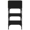 vidaXL Table de chevet noir 35x34,5x70 cm bois d&rsquo;ing&eacute;nierie