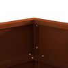 vidaXL Braise Marron 50 x 50 x 38 cm Acier patin&eacute;