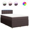 vidaXL Sommier &agrave; lattes de lit avec matelas Marron fonc&eacute; 120x200 cm