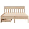 vidaXL Cadre de lit sans matelas 150x200 cm bois de pin massif