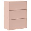 vidaXL Armoire de rangement Rose 80 x 40 x 105 cm Acier
