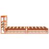 vidaXL Cadre de lit sans matelas cire marron 75x190 cm bois pin massif