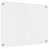 vidaXL Cr&eacute;dence de cuisine Transparent 80 x 60 cm verre tremp&eacute;
