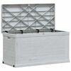 vidaXL Boîte de rangement de jardin 420 L Gris clair